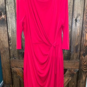 Red formal dress
